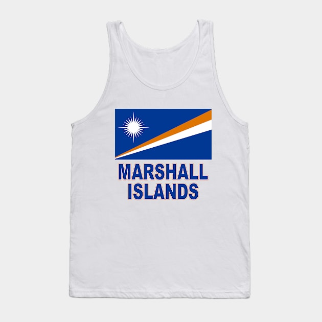 The Pride of the Marshall Islands - Flag Design Tank Top by Naves